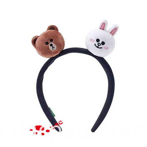 bear ans rabbit two heads hairband bear ans rabbit two heads hairband